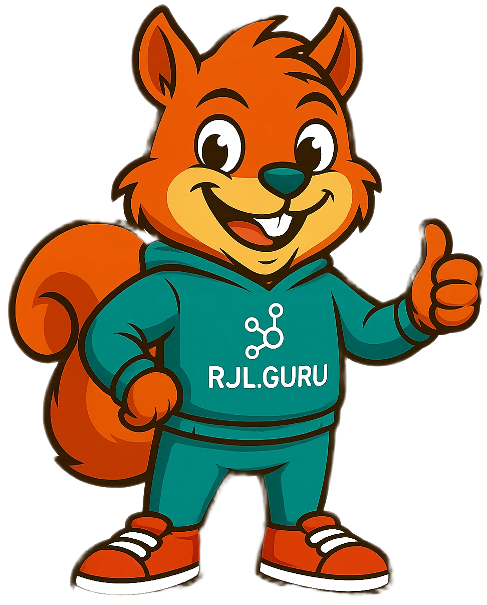 RJL Guru Mascot - AI-Driven Leadership